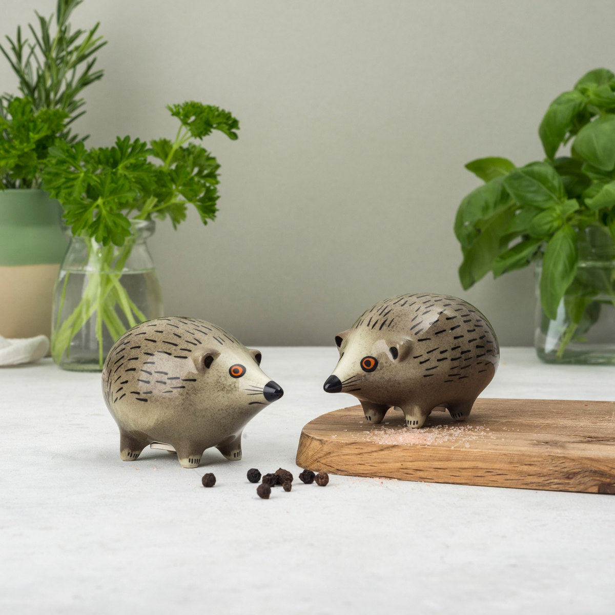 塩コショウ入れ　ハリネズミ　オオカミ（Salt＆Peppers）